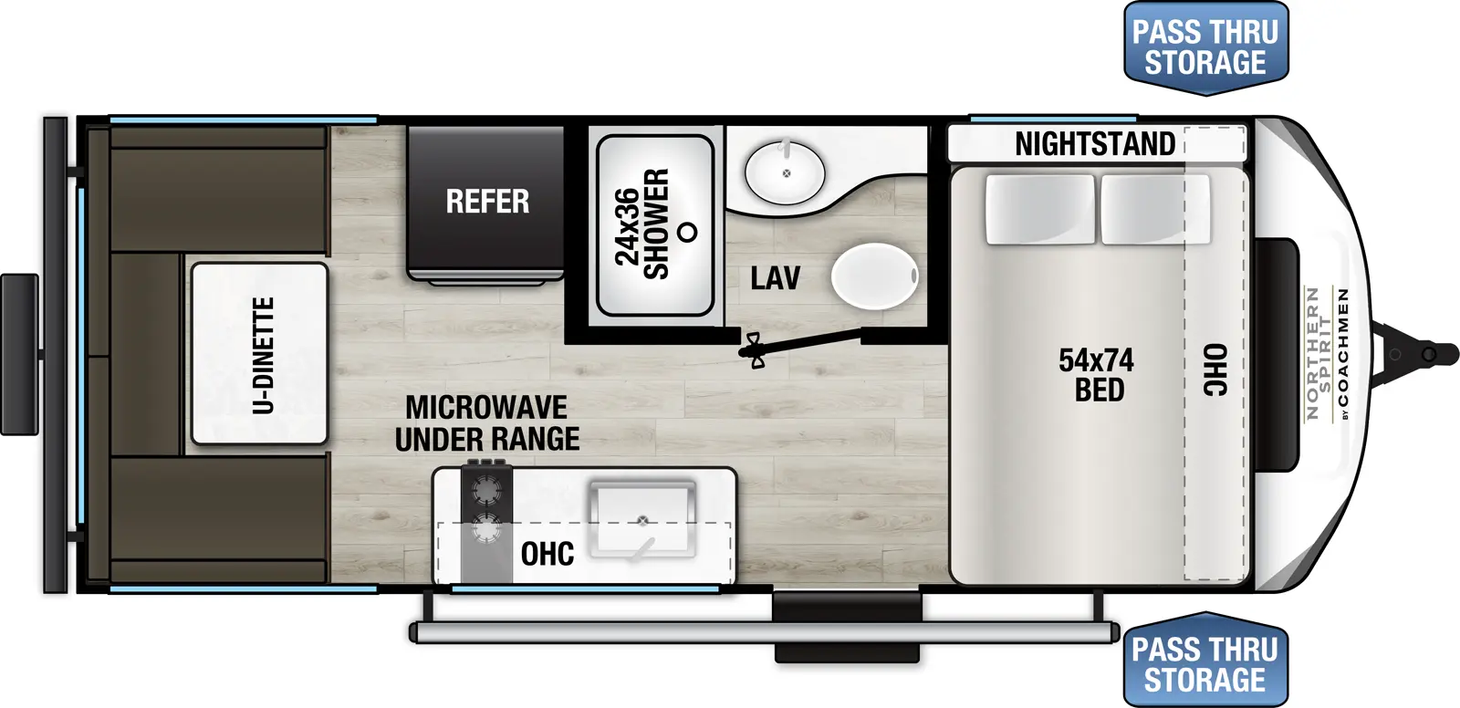 Northern Spirit Bijou 16RDB Floorplan